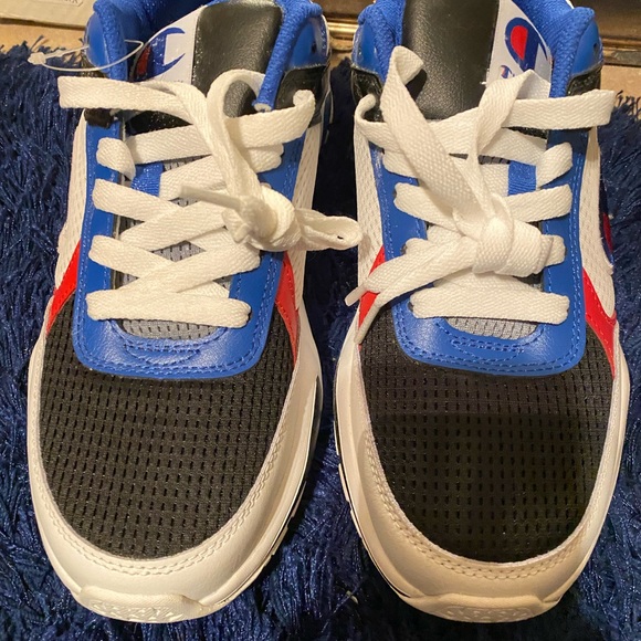 MENS RED WHITE ROYAL BLUE/BLACK Champion SNEAKERS  9MED - Picture 4 of 8
